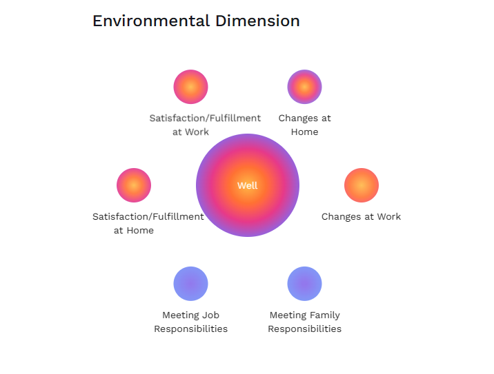 The categories of the Environmental Dimension